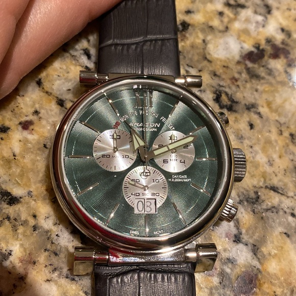 Aragon XII A071 Green Chronograph watch - Picture 9 of 9